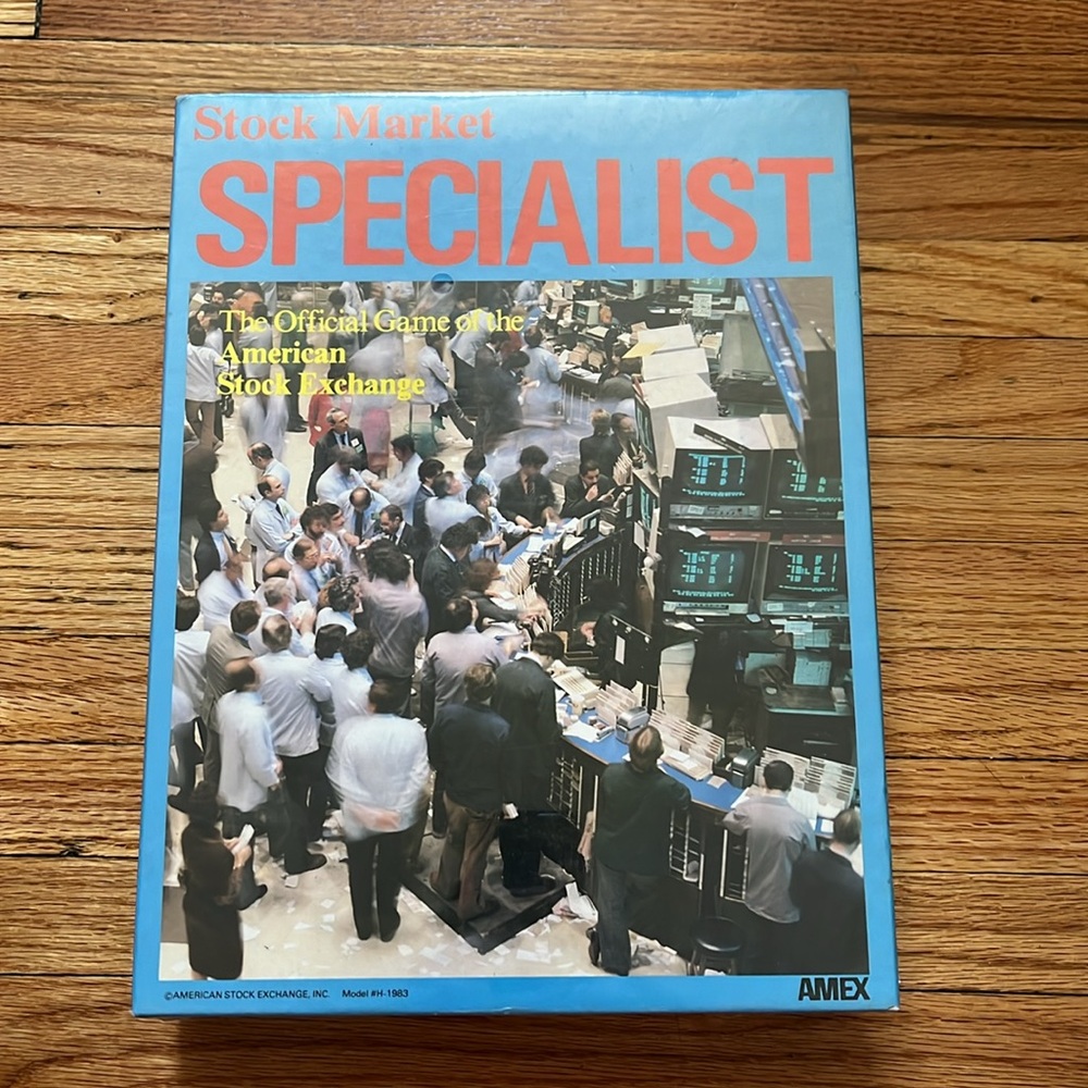 Vintage 1983 Stock Market Specialist Board Game New
